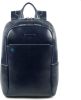 Piquadro Blue Square Big Size Computer 15.6" Backpack With iPad Night Blue online kopen