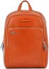 Piquadro Blue Square Computer Backpack 14" Cuoio Orange Cognac online kopen