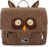 Fan Toys Trixie Schooltas Mr. Owl Junior 7 Liter 29 Cm Polykatoen Bruin online kopen
