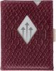 Exentri Leather Wallet RFID purple cobra Dames portemonnee online kopen