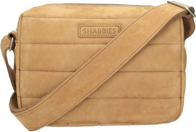 Shabbies Amsterdam Crossbody Nubuck Leather M cognac Damestas online kopen