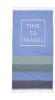 Seahorse Hamamdoek Time to travel 90x180 cm, met een opschrift & franje, ideaal als strandlaken(1 stuk ) online kopen