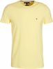 Tommy Hilfiger Slim Fit T Shirt ronde hals citroen, Effen online kopen