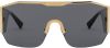 Versace Medusa Halo Shield zonnebril , Grijs, Heren online kopen