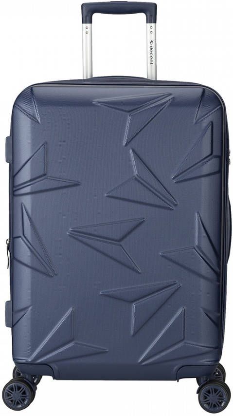 Decent Q-Luxx Spinner Trolley 67 cm expandable dark blue