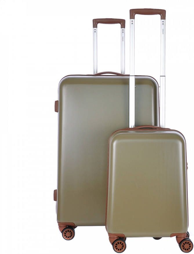 Decent Retro Kofferset 2 delig S + L Dark Green