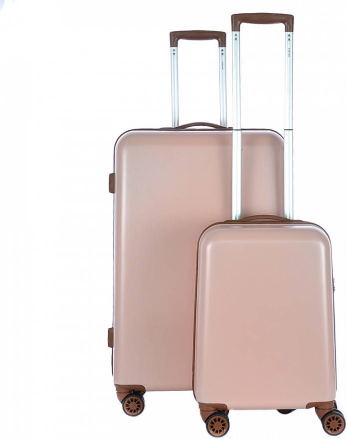 Decent Retro Kofferset 2 delig S + L Pink