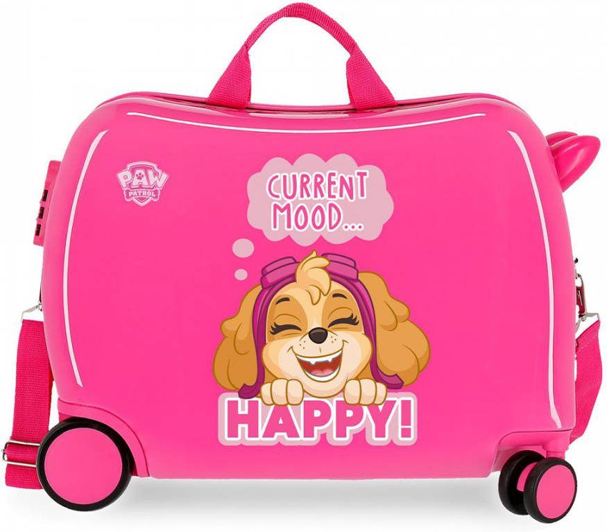 Kindertassen Paw Patrol Meisje Kinderkoffer Abs Rol Zit 4 W