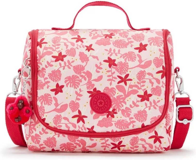 Kipling New Kichirou Schoudertas pink leaves