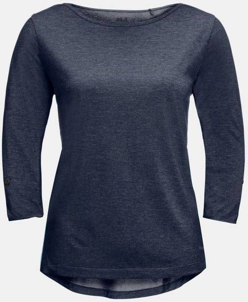 Jack Wolfskin Coral Coast Shirt Dames Donkerblauw