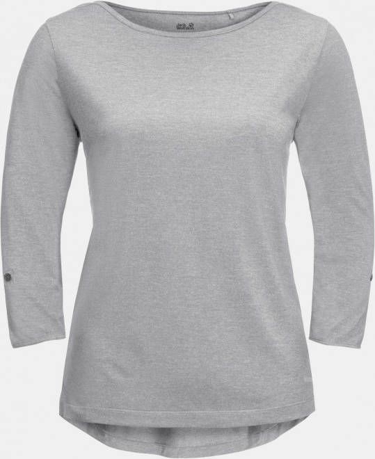 Jack Wolfskin Coral Coast Shirt Dames Middengrijs