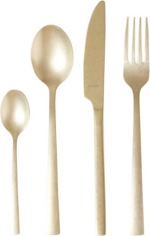 Amefa Bestekset Manille Vintage champagnekleurig 16 delig 4 persoons