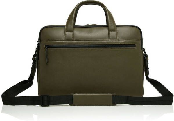 Castelijn & Beerens Nappa X Charlie Laptop/Tablet Tas 15.6&apos, &apos, dark millitary