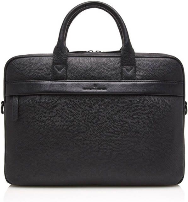 Castelijn & Beerens Laptop schoudertas Onyx Chris Laptop Bag 15.6 Inch Zwart