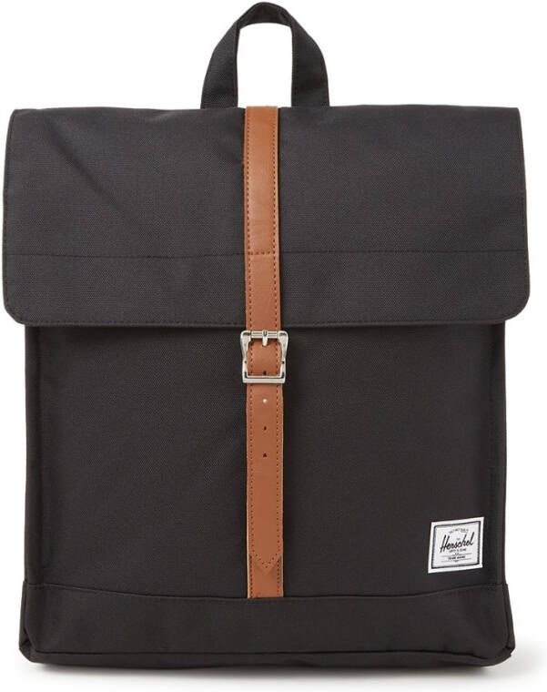 Herschel Supply Co. City Mid Volume Rugzak black/tan synthetic leather Rugzak