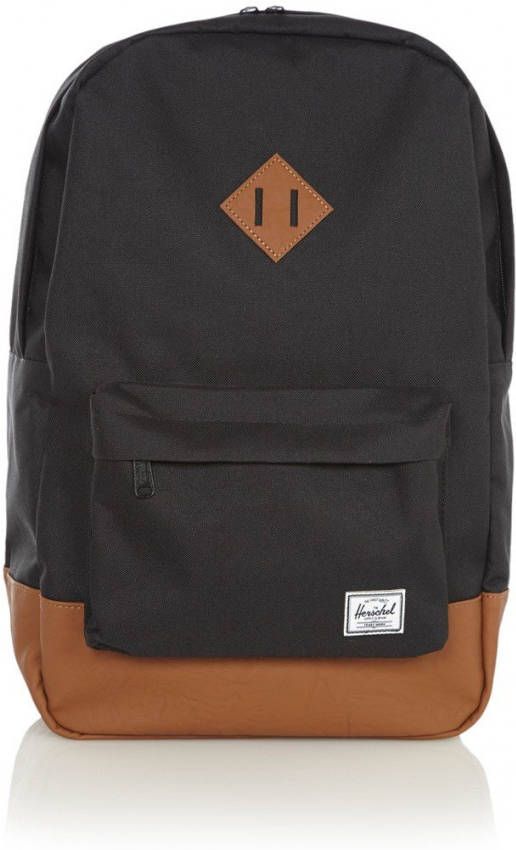 Herschel Supply Co. Heritage Rugzak black/tan synthetic leather Laptoprugzak