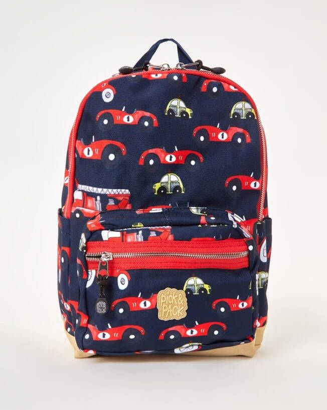 Pick & Pack Schooltas Cars Backpack M 13 Inch Blauw