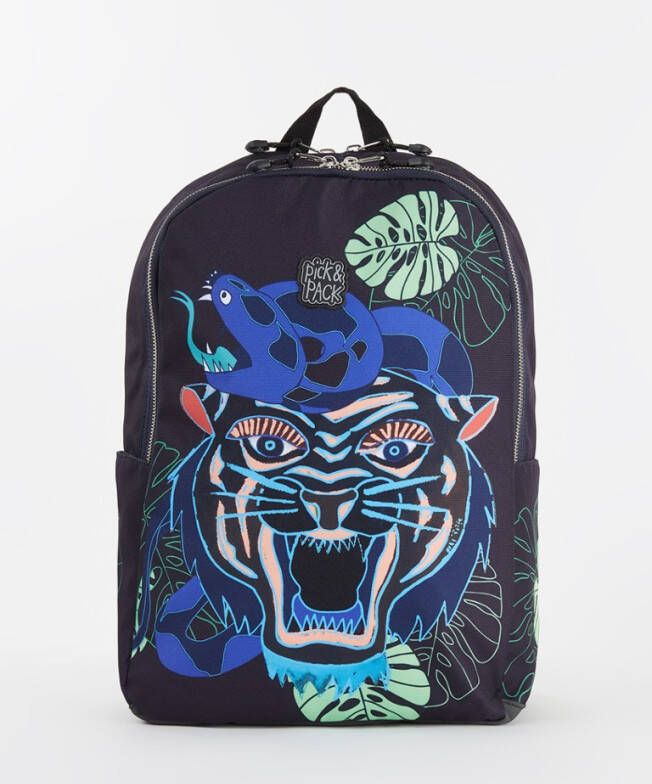 Pick and Pack Pick & Pack Dangerous Cat kinderrugzak L carbon