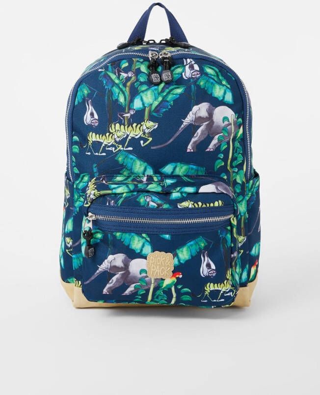 Pick and Pack Pick & Pack Happy Jungle kinderrugzak M navy