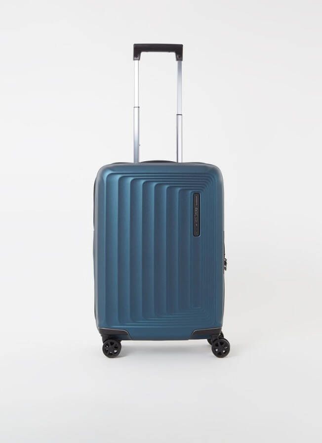Samsonite Nuon expandable handbagagekoffer 55 cm matt petrol blue