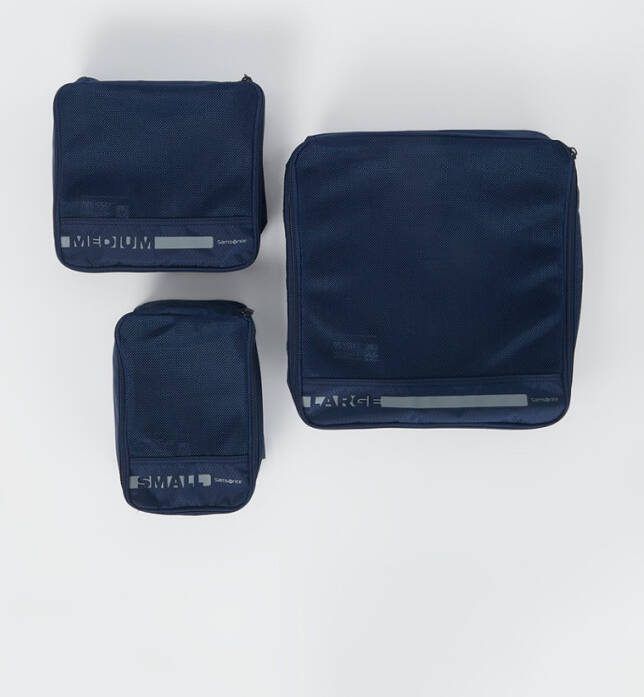 Samsonite Pack Sized Set Of 3 Packing Cubes navy