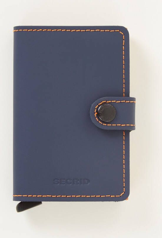 Secrid Miniwallet Portemonnee Matte night blue orange Dames portemonnee