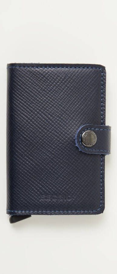 Secrid Miniwallet Portemonnee Saffiano navy Dames portemonnee