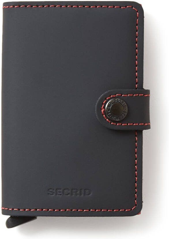 Secrid Miniwallet Wallet Matte black & red Dames portemonnee
