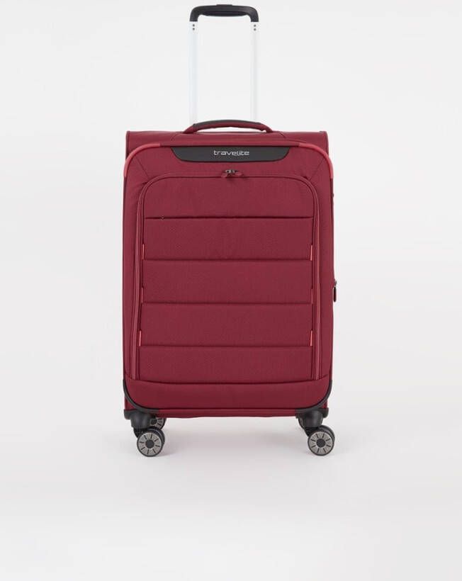 Travelite Skaii 4 Wheel Trolley M Expandable red Trolley
