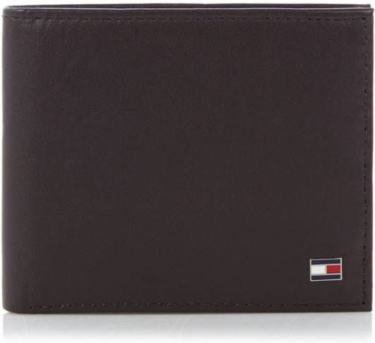 Tommy Hilfiger Portemonnee ETON MINI CC WALLET van leer, in klein formaat