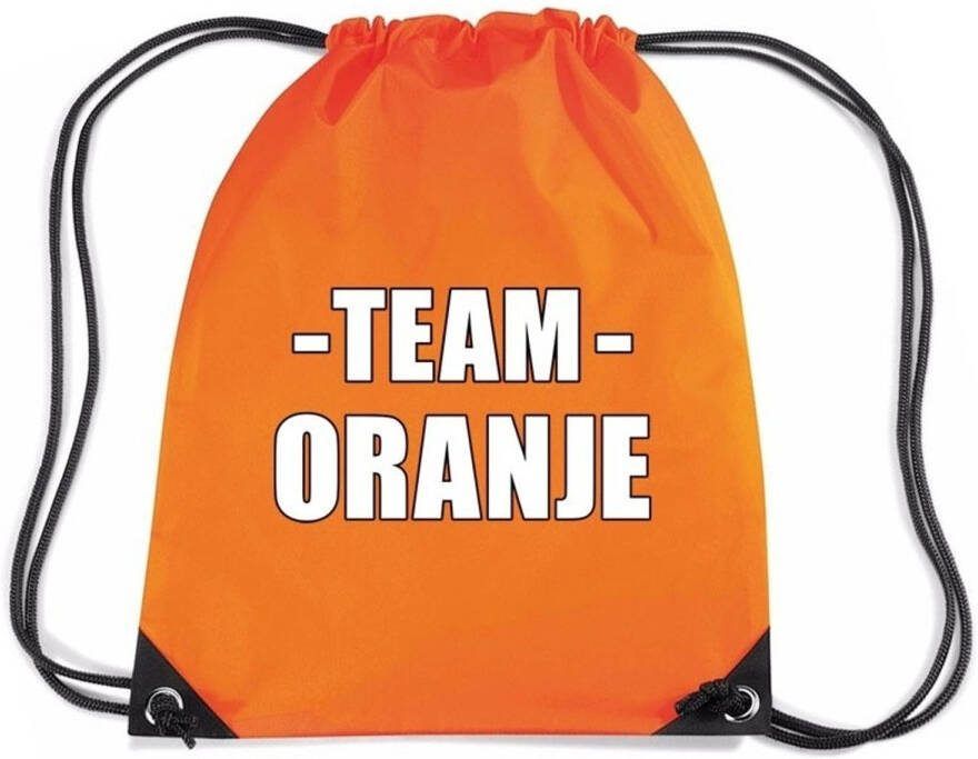 Bellatio Decorations Sportdag Team Oranje Rugtas/Sporttas Rugzak