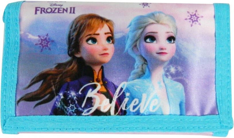 Disney Portemonnee Frozen 2 7, 5 X 13 Cm Blauw