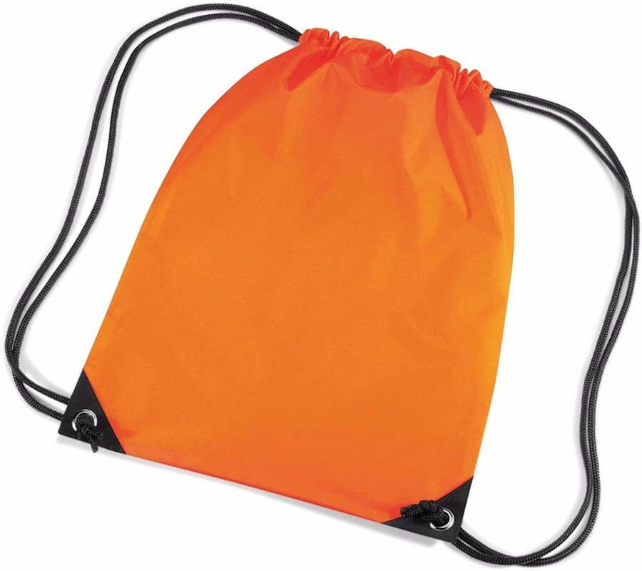 Merkloos Nylon Rugzak Oranje Met Koordsluiting Rugzak Kind