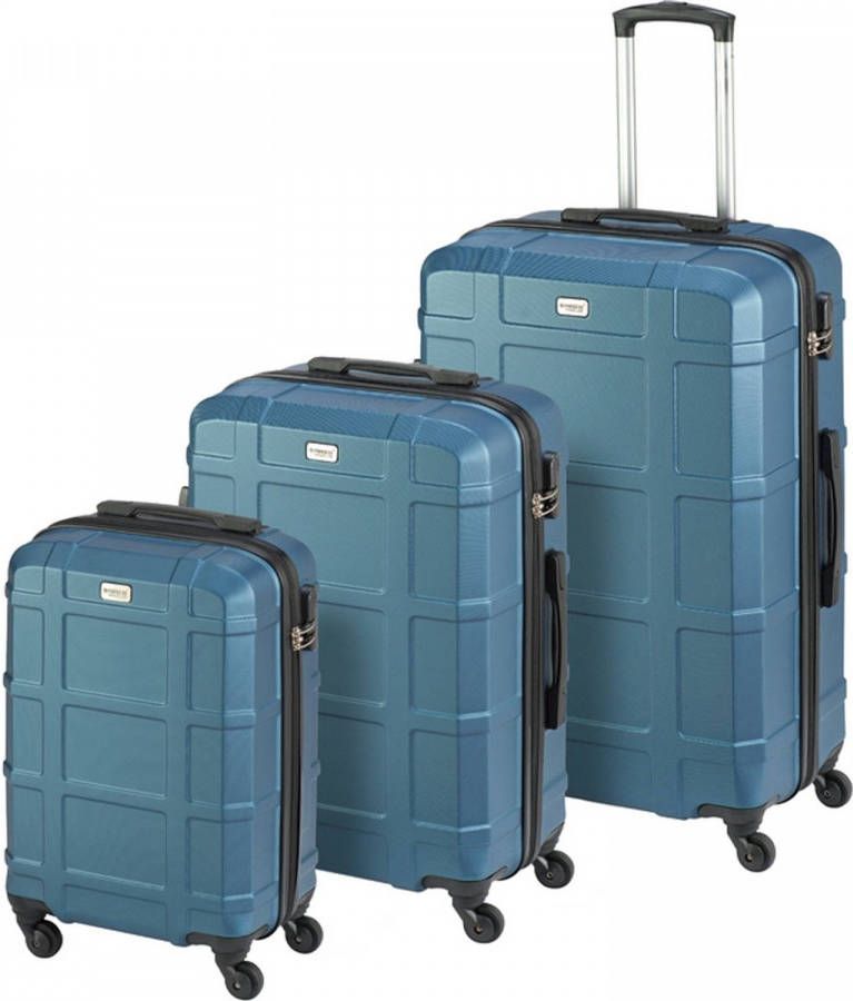 Princess Traveller Madeira 3 delige Kofferset Donkerblauw Sml