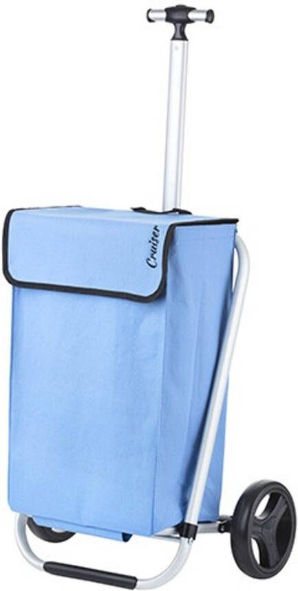 Shoppingcruiser Stable Light Stabiele Boodschappenwagen 35 Liter Blauw