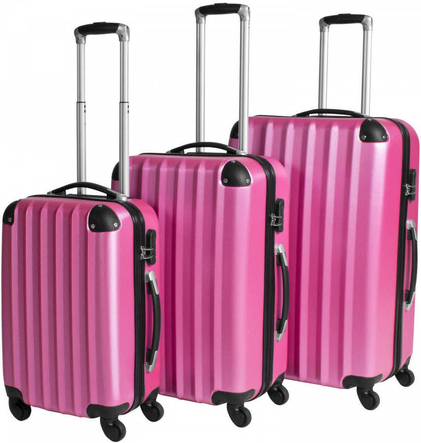 Tectake Kofferset Roze