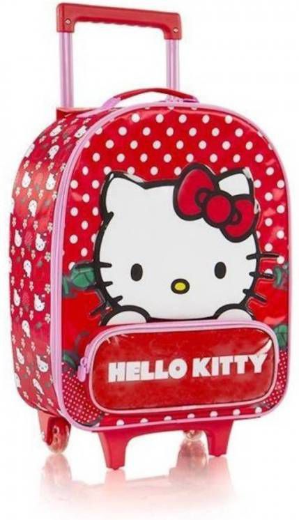 Kindertassen Trolleykoffer Meisjes 21 Liter Rood