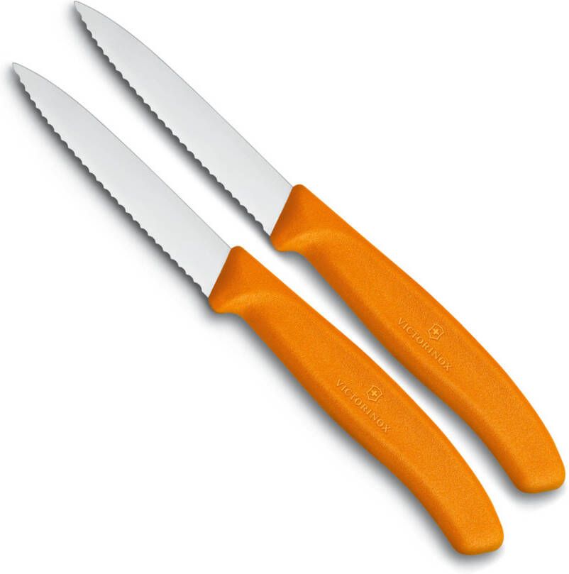 Victorinox Schil/tomatenmesje Kartel Oranje 2 Stuks Op Kaart