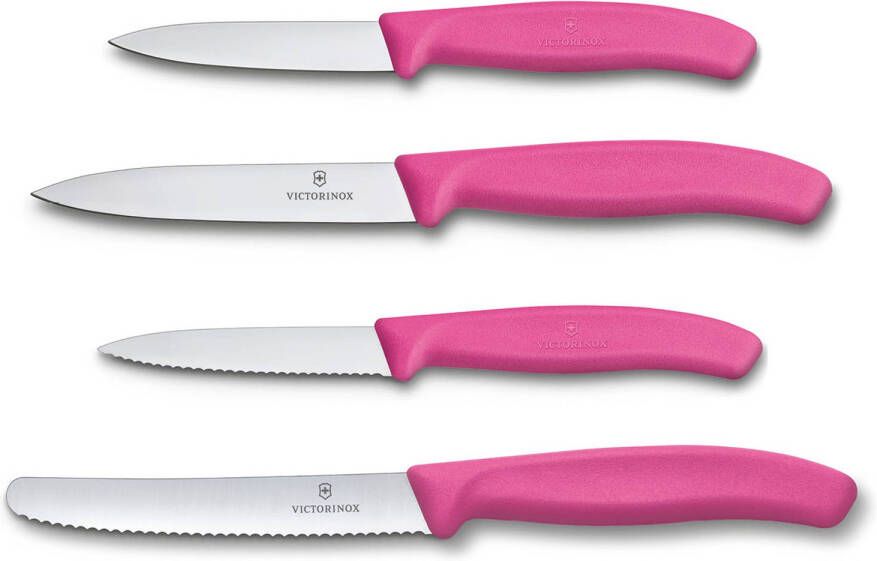 Victorinox Swiss Classic Keukenset 4 delig Roze RVS