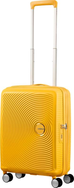 American Tourister Soundbox Expandable Spinner 55cm Golden Yellow