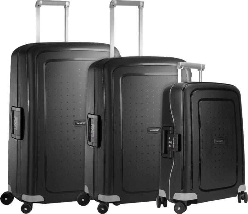 Samsonite S'Cure Spinner 75+69+55 cm Black Kofferset