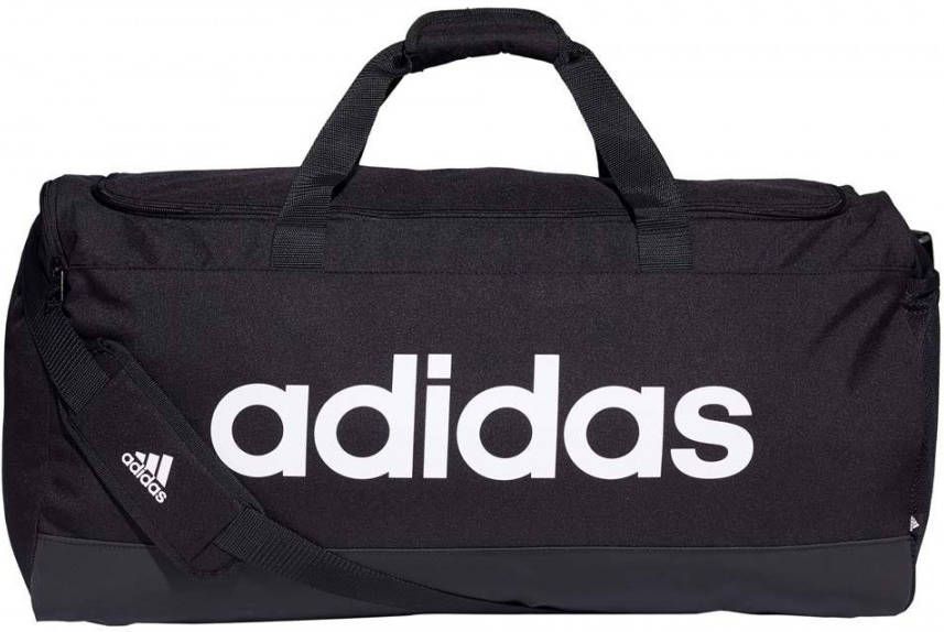 Adidas Performance sporttas Linear Duffel L 60L zwart/wit
