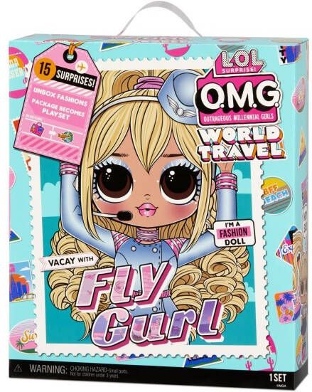 MGA L.o.l surprise omg travel doll fly gurl