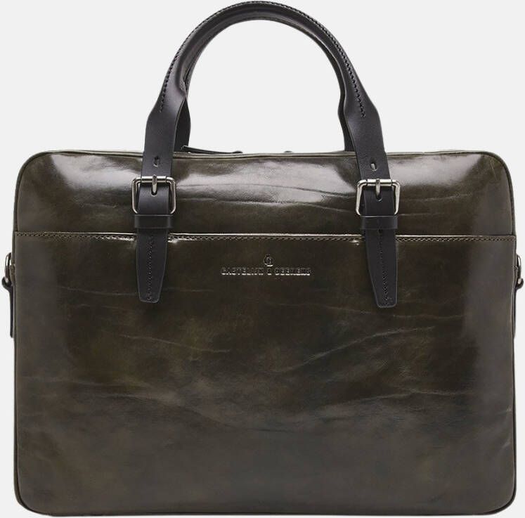 Castelijn & Beerens Schoudertas Limited 2020 Rien Laptop Bag 16.5 Inch Groen