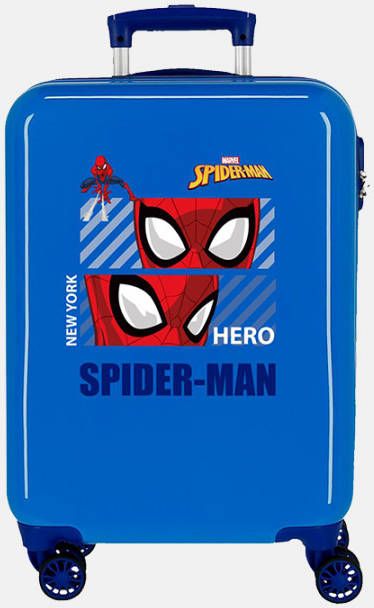 Disney Marvel Spider Man kinderkoffer 55 cm blauw