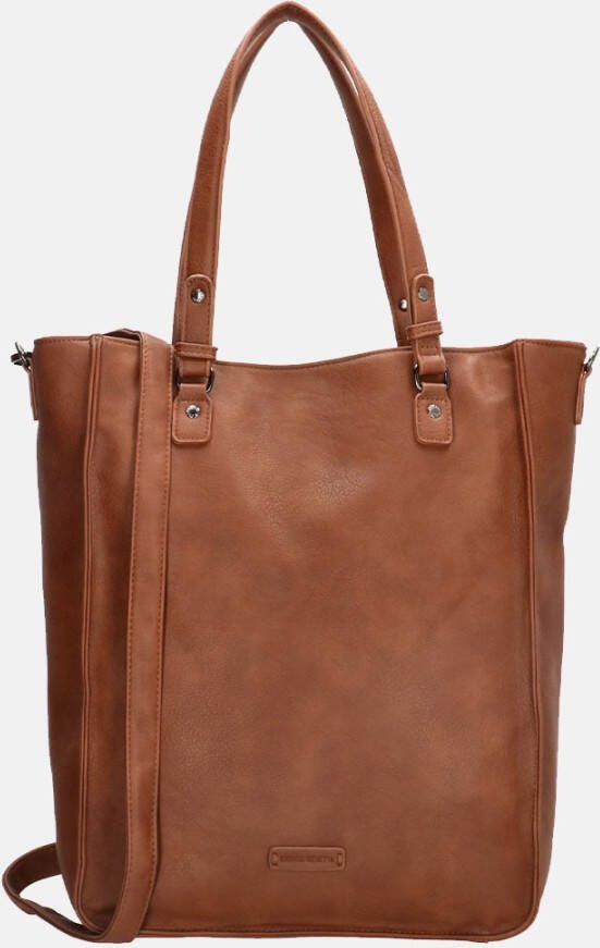 Enrico Benetti Lily Shopper Laptop Tas 17" Cognac