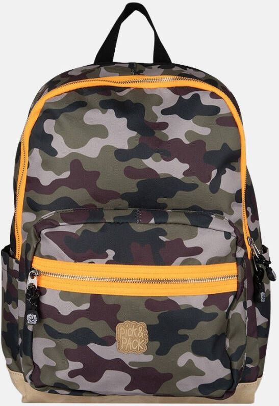Pick and Pack Pick & Pack Camo kinderrugzak L camo green