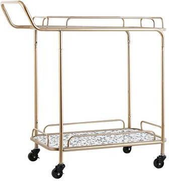 Beliani Galena Keukentrolley goud ijzer