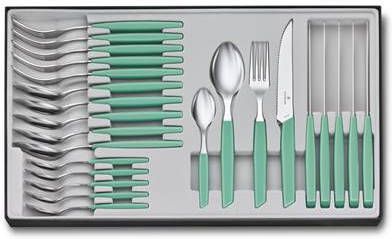 Victorinox Bestekset Swiss Modern 24 delig Pastel Groen RVS/PP