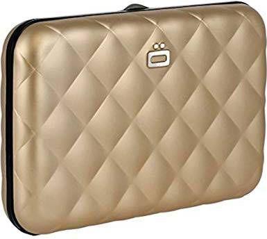 Houtkamp Ogon Designs Quilted Button Dames Creditcardhouder Rfid Rose Goud